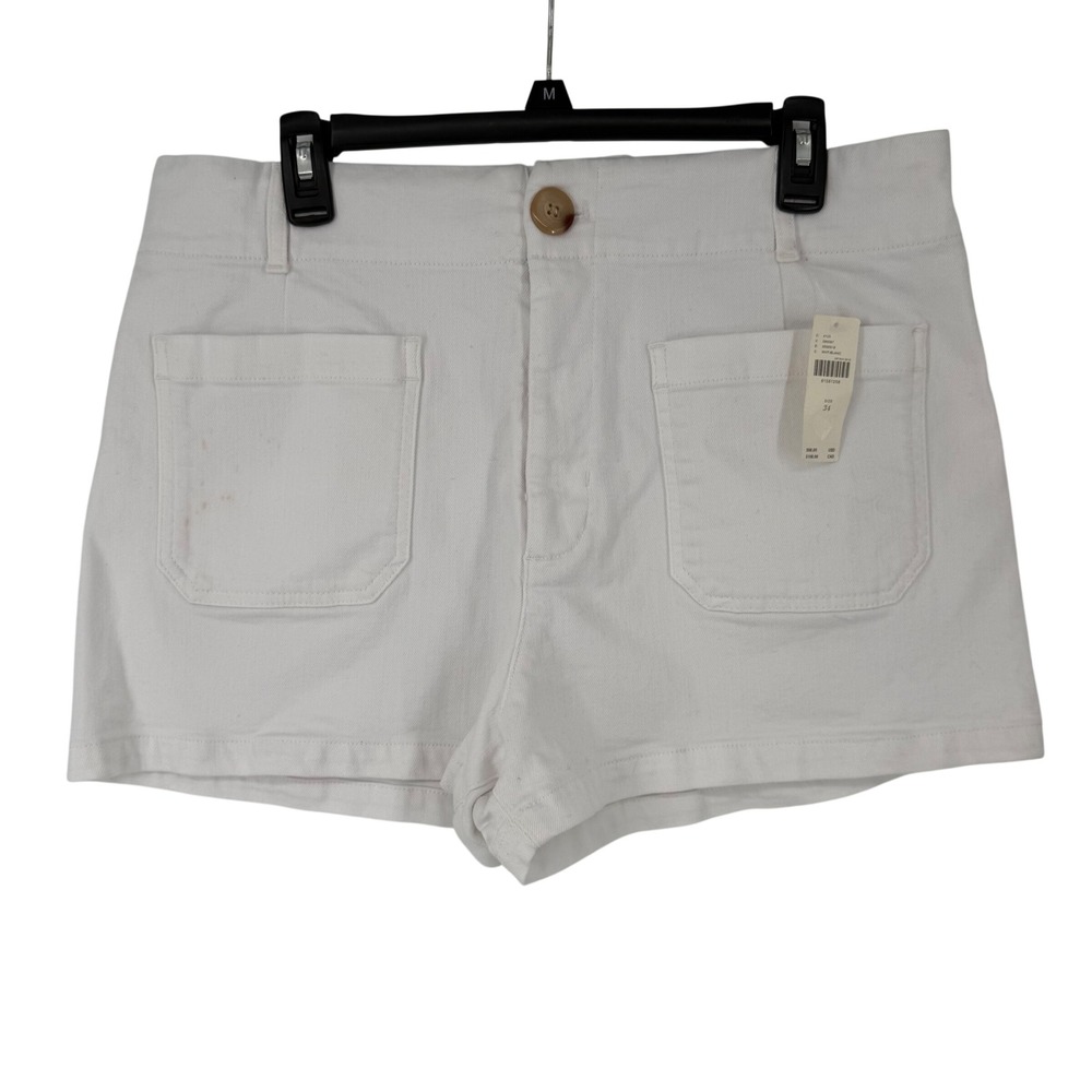 Maeve The Colette Shorts Women‎ 34 White NWT High Rise Cotton